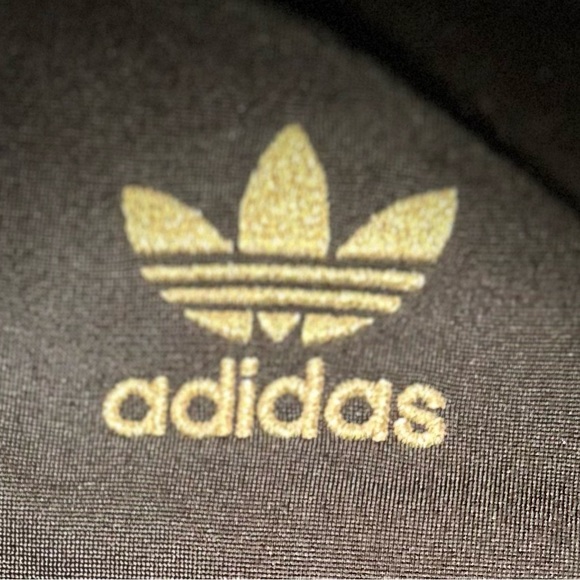 Youth Adidas black and gold tracksuit jacket Size M - Picture 5 of 5
